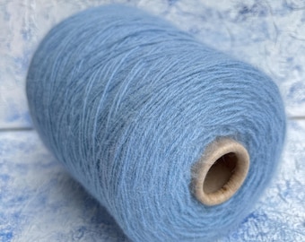 Angora merino fluffy yarn on cone 55/35/10% Merino/Angora/PA Hand Knitting Machine Knitting yarn 375m/100g (410yrd/3.52oz) color Angelo