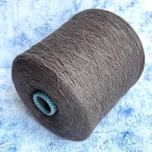 100% Cashmere lace yarn on cone Machine Knitting Hand knitting Crochet Weaving Cariaggi 2/48 2400m/100g (2624yd/3.52oz) Color Taupe