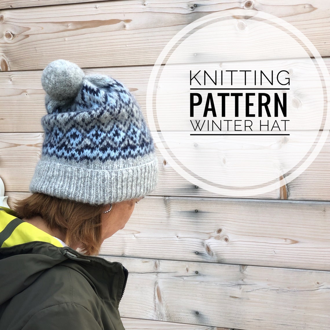 Knitting Pattern Scandinavian Winter Hat, Easy Knit Pattern Hat - Etsy