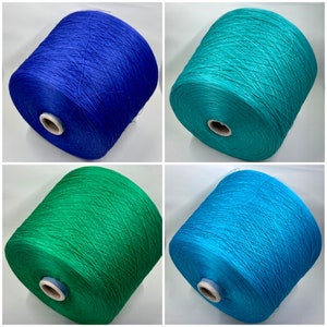 Cotton lace yarn on cone, 100% Cotton - 2500m/100g (2734 yards/3.52oz) - Luxury Cotton yarn, Machine Knitting, Hand Knitting, Summer yarn