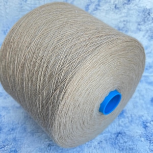 100% Merino fine yarn on cone color Beige Crochet Weaving Machine knitting Hand Knitting Zegna Baruffa ASCOT 100g/750 m (820yard/3.52oz)