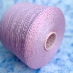 100% Merino fine yarn on cone color Pink Crochet Weaving Machine knitting Hand Knitting Amico soft 1500m/100g (1640y/3.52oz)