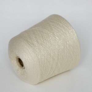 Cashmere with lurex Loro Piana  - 100 g/ 2300 m - Italian Fine Yarn, yarn on cone, per 100 grams, Hand Knitting, Machine Knitting, Cone Yarn