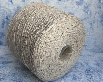 100% Bourette Silk Yarn Crochet Weaving Machine knitting Hand Knitting 400m/100g (437/3.52oz) color Natural