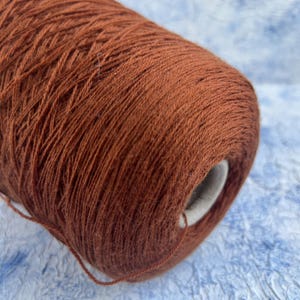Merino fine yarn on cone Italian Yarn Hand Knitting Machine Knitting Crochet Weaving 100% Merino Missoni 3/24  800m/ 100g (874 yards/3.52oz)