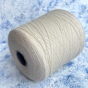 100% Cashmere lace yarn cone Machine Knitting Hand knitting Crochet Weaving Todd&Duncan 2/28 1400m/100g (1531yd/3.52oz) Color White UNDYED