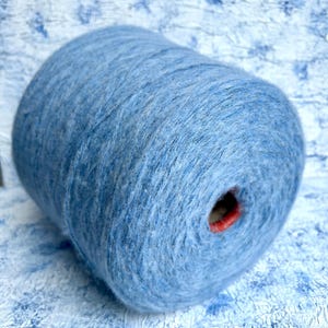 Merino fluffy yarn on cone, 90/10% Merino/Polyamide Hand knitting Machine knitting yarn Zegna Baruffa art HUNTER 380m/100g (415yards/3.52oz)