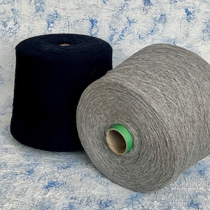 Cashmere blend fine yarn on cone, 90/10% Cashmere/PA - 100 g/ 1300 m - Italian Fine Yarn, yarn on cone, Hand Knitting, Machine Knitting