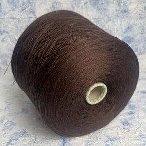 Merino fine yarn on cone 100% merino color Brown Crochet Weaving Machine knitting Hand Knitting art. Wagner 1500m/100g (1640y/3.52oz)