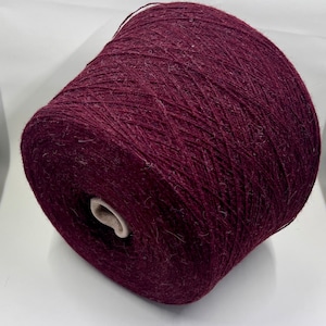 Alpaca merino fine yarn on cone, Alpaca/Merino 85/15% , TULUM, 100g/600 m, Italy yarn on cone, Hand Knitting, Machine Knitting