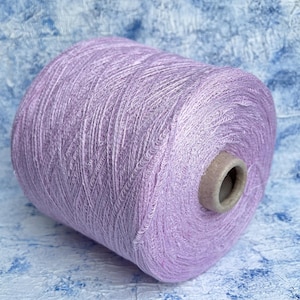 Linen tape yarn High Quality Italian Yarn  Hand Knitting Machine Knitting Color Light pink 94/6% Linen/Polyamide 290m/100g (317yards/3.52oz)