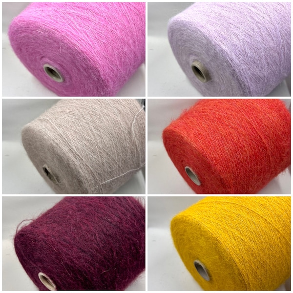 Alpaca Mohair Yarn - 50/50 Alpaca/PA, 100g/ 900m - Lace weight yarn, Hand Knitting, Machine Knitting