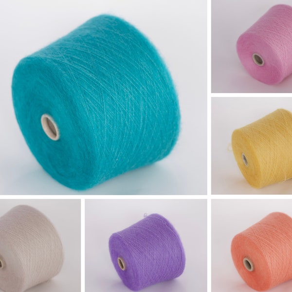 50g (1.76 oz) Kid Mohair Yarn - 100 g/ 900m - 70/30% Kid Mohair/Silk, Hand Knitting, Yarn in skeins