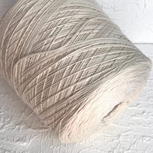 100% Cashmere yarn, Fingering weight yarn, 100 g/ 500 m - Loro Piana Coarcsehair  yarn on cone, Hand and Machine Knitting