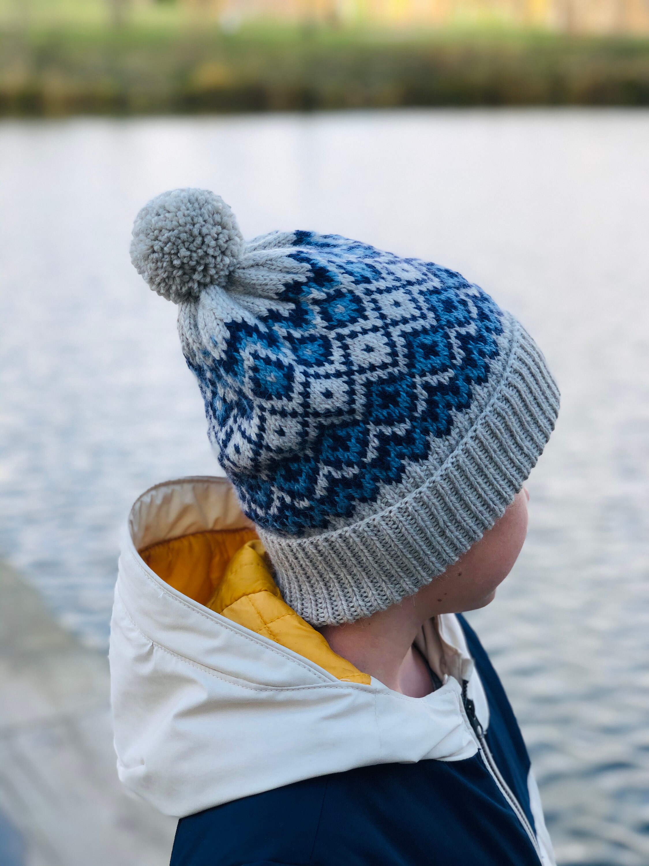 Knitting Pattern Easy Knit Pattern Hat , Fair Isle Winter Hat - Etsy