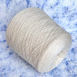 Merino Silk lace yarn on cone Italian Yarn Hand Knitting Machine Knitting Crochet Weaving 80/20%  Merino/Silk 1300m/100g (1421yrd/3.52oz )