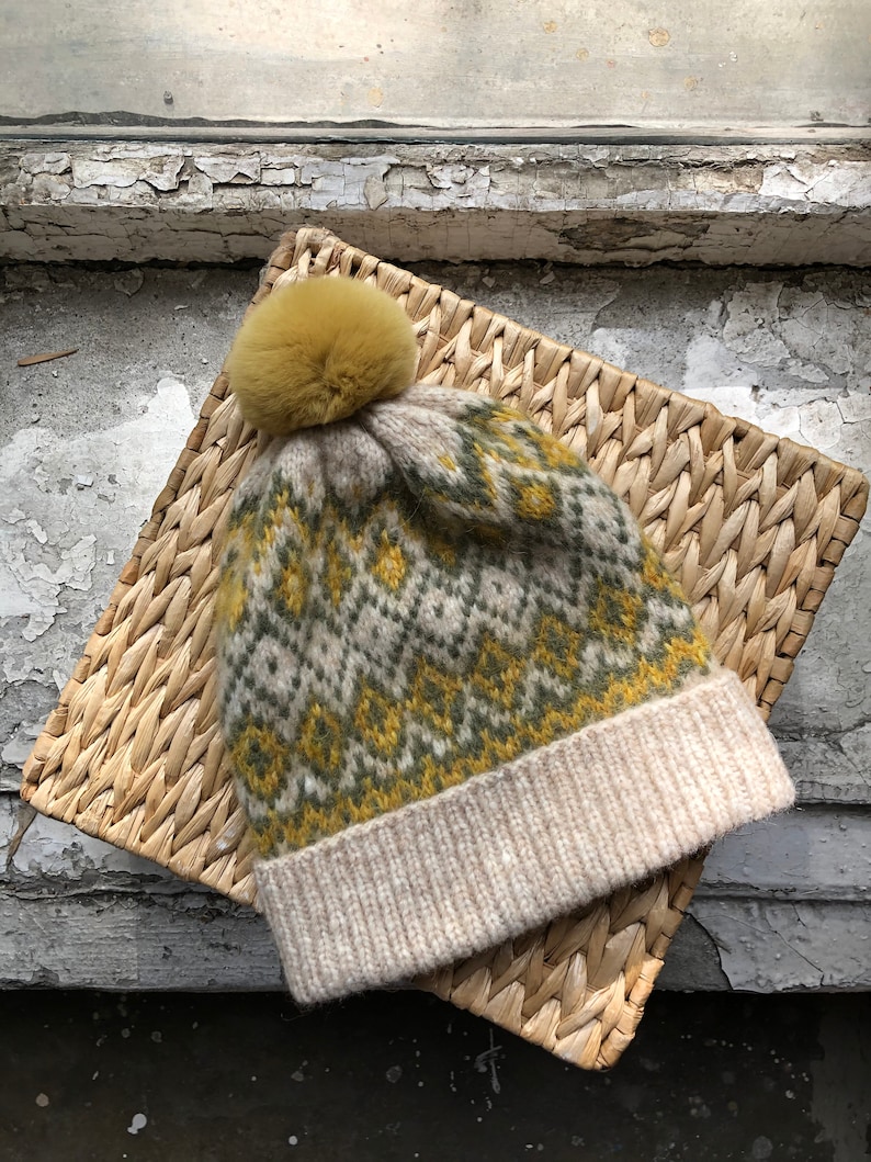 Easy Knit Pattern Hat, Knitting Pattern Scandinavian Winter Hat - Etsy
