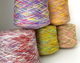 Merino fingering yarn on cone 100% Merino Hand knitting Machine knitting Profilo atr. MISSONI  700m/100g (765yards/3.52oz)