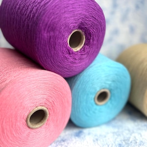 Cashmere lace yarn Machine and Hand knitting Weaving Crocheting Loro Piana 100%  Cashmere 2/27 1350m/100g (1476yd/3.52oz)