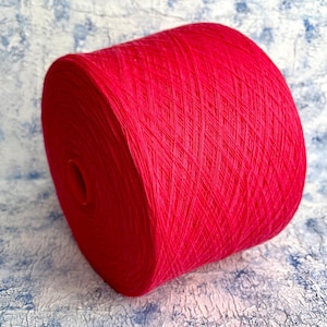 100% Merino lace yarn on cone Crochet Weaving Machine knitting Hand Knitting Supergeelong Zegna Baruffa 1/15 1500m/100g  (1640yards/3.52oz)