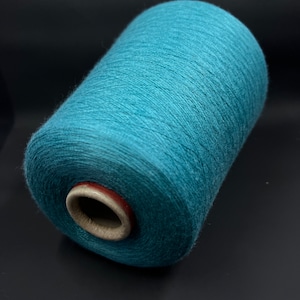 Cashmere silk lace yarn cone Cashmere/Silk 70/30% Loro Piana ROYAL 2/58 2900m/100g (3171yrd/3.52oz) Petrollio Hand Knitting Machine Knitting