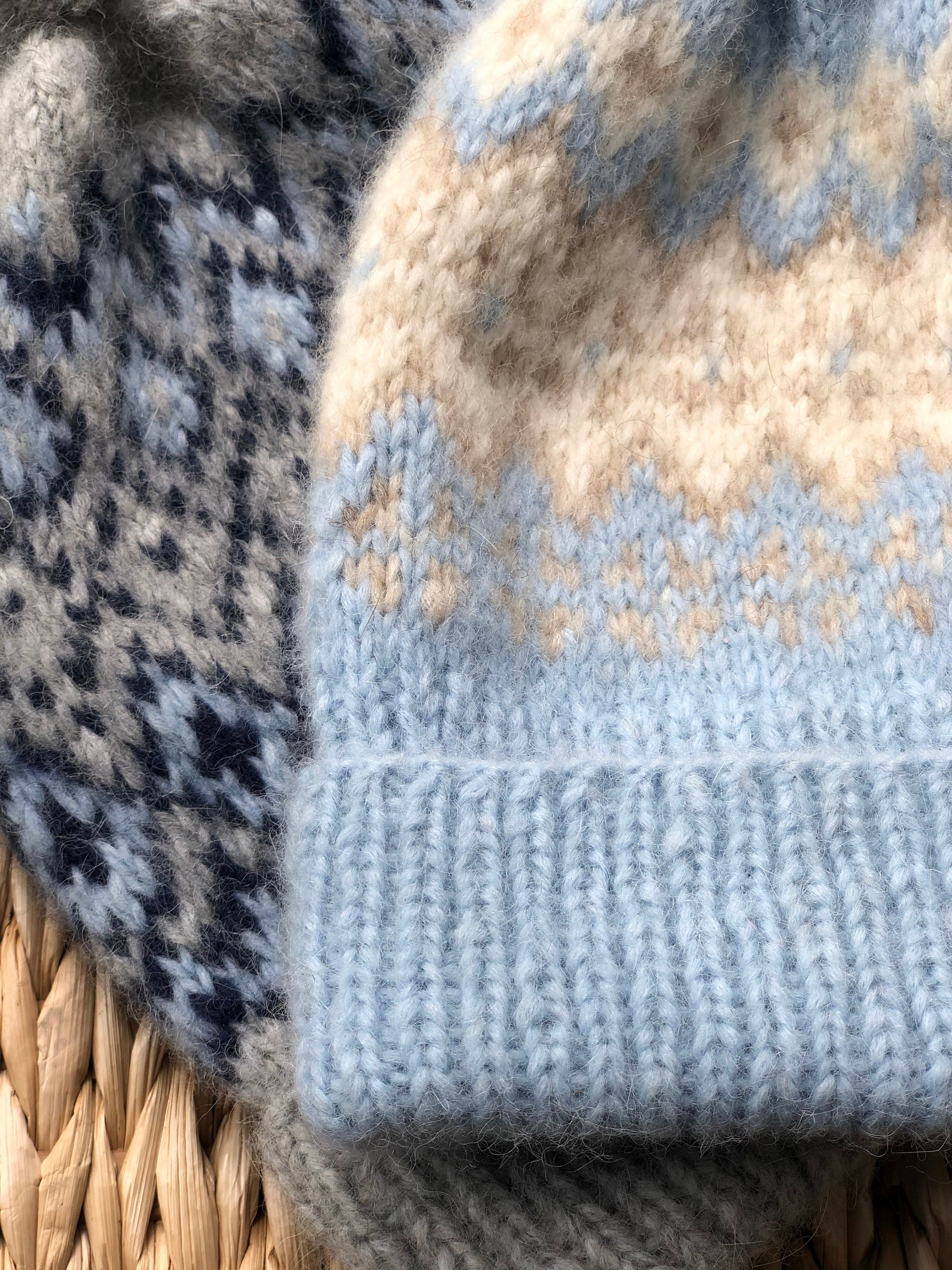 Winter Hat Knitting Pattern,|easy Knit Pattern Fair Isle Hat - Etsy