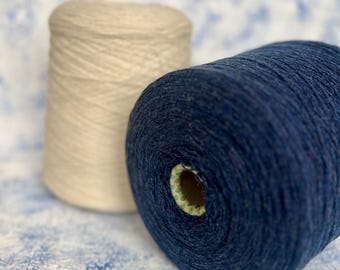 Merino cashmere fine blend yarn on cone, Cashmere/Merino 50/50% - 100g/900m - Italian Fine Yarn, Hand Knitting, Machine Knitting