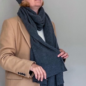 Kaschmir langer Schal 100% Kaschmir wrap Oversized Strickschal für Winter Handmade Geschenk