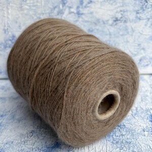 Angora merino blend yarn on cone 55/35/10% Merino/Angora/PA Hand Knitting Machine Knitting yarn 375m/100g (410yrd/3.52oz) color Castoro