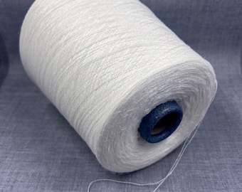 Silk Linen lace Yarn on cone - 100 g/ 3500 m - 75/25% Silk/Linen, Yarn on cone, Cone Italy Yarn,  Hand Knitting, Machine Knitting