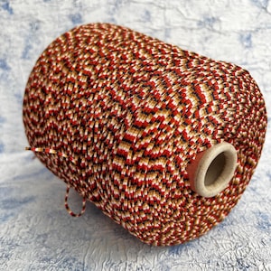 Cotton yarn on cone Machine Knitting Hand Knitting 100% Cotton Loro Piana art Malindi BCI 240m/100g (265yards/3.52oz)