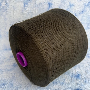 100% Cashmere lace yarn cone Machine Knitting Hand knitting Crochet Weaving Todd&Duncan 2/28 1400m/100g (1531yd/3.52oz) Color Military