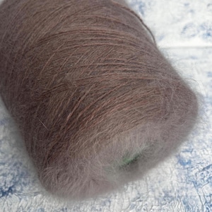 Angora fluffy yarn on cone 80/20% Angora/PA Hand Knitting Machine Knitting yarn 450m/100g (492yrd/3.52oz) color Prime Luci