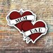 Tattoo Style Mom Dad Banner Kiss-cut Stickers, Love Sticker ...
