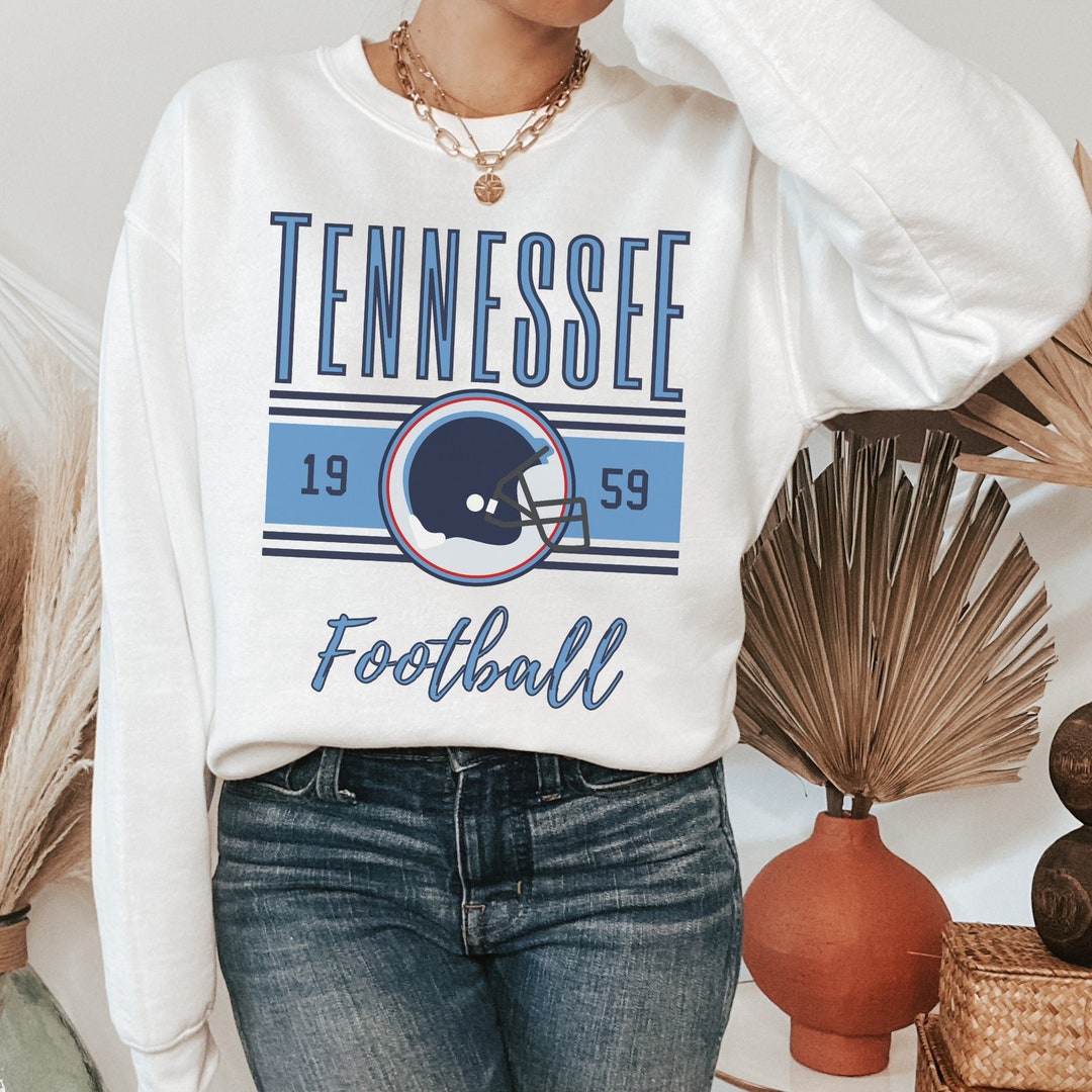 Tennessee Football Retro Crewneck Sweatshirt TN Unisex - Etsy