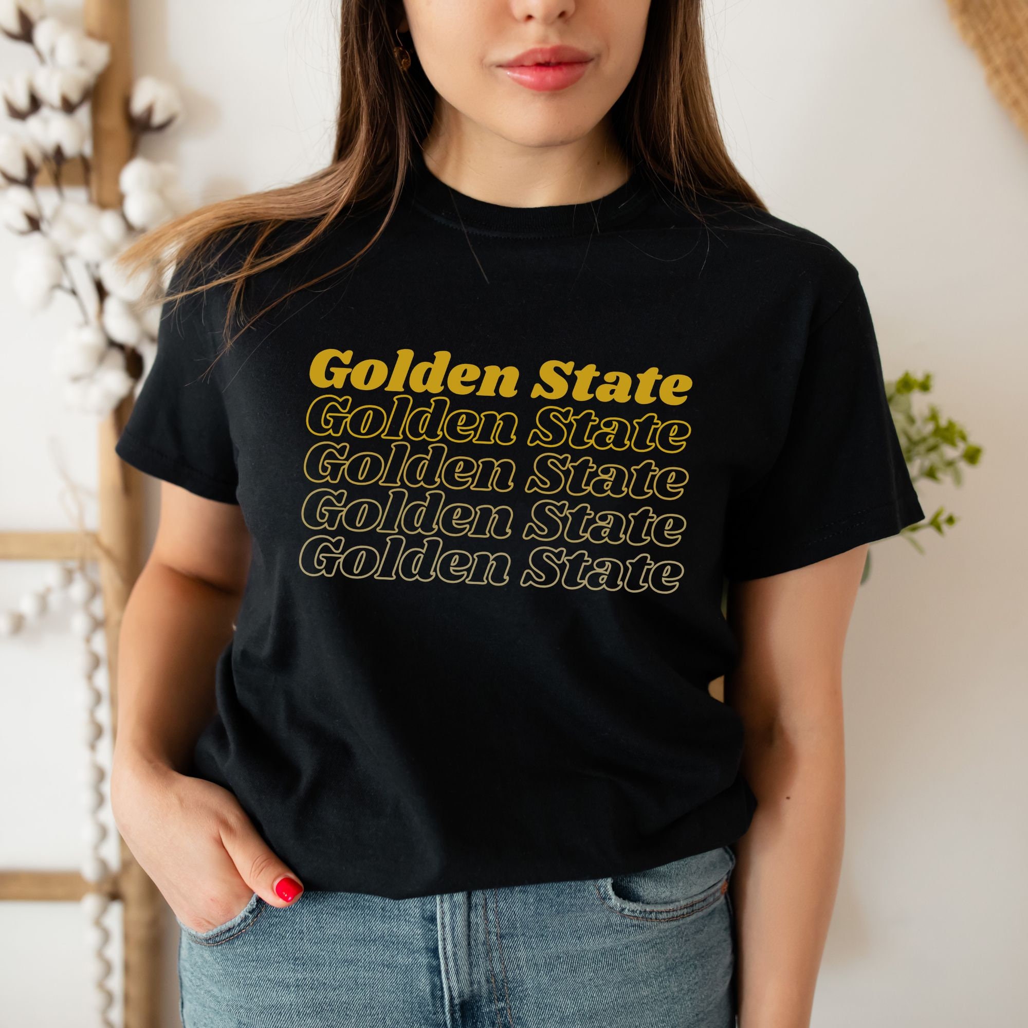 Warriors Gold Blooded T-Shirt, Custom prints store