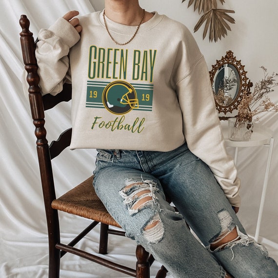 Green Bay Football Vintage Crewneck Sweatshirt Retro Green - Etsy