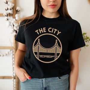 San Francisco The City T-Shirt, SF Shirt, Bay Area Tee, Bay Bridge, Oakland Shirt, SF Vintage Inspired Apparel, Golden State