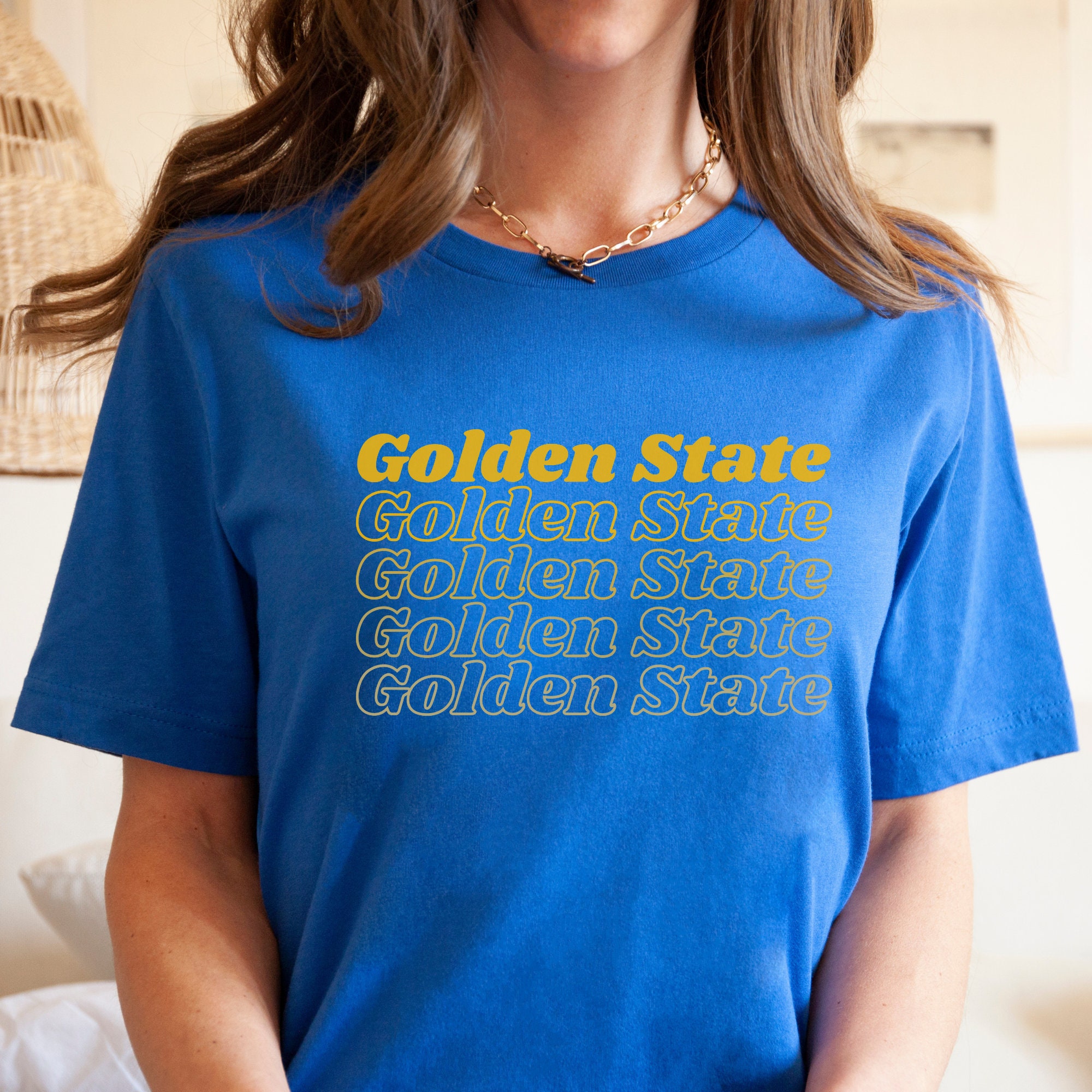 415brand Golden State Ombre T-Shirt, San Francisco Basketball Shirt, SF California Tee, Bay Area Shirt, Dubs Gift, Gold Blooded, 2022 Playoffs