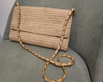Raffia shoulder bag, raffia crossbody bag, raffia bag, summer bag, wedding bag, straw bag, wicker bag, evening bag, raffia clutch
