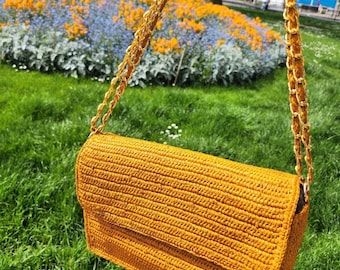 Raffia bag, shoulder bag, summer bag, evening bag, raffia bag for women, straw bag, hand-braided bag, handmade raffia bag