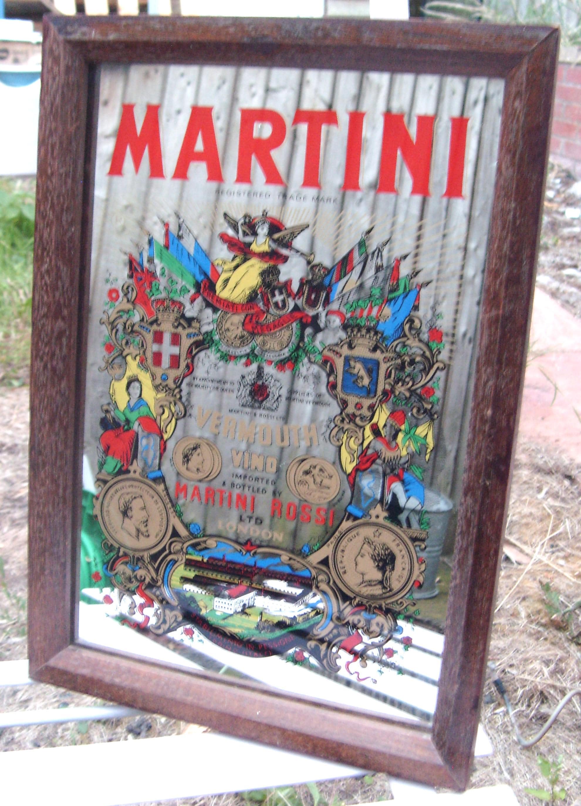 MARTINI VINO VERMOUTH 壁掛けミラー MARTINI VINO VERMOUTH 壁掛けミラー MARTINI VINO VERMOUTH 壁掛け