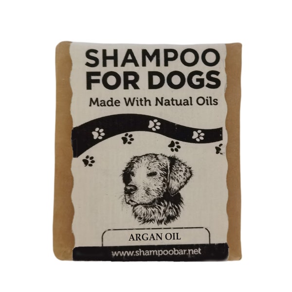 Savon à l'huile d'argan pour animaux de compagnie fabriqué avec des ingrédients naturels - Shampooing naturel pour chien Meilleure alternative au shampooing pour animaux de compagnie