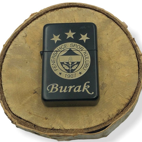 Feuerzeug Bezin Personalisiert (Zippo Style) Fenerbahce, Galatasaray, Besiktas, Trabzonspor, alle Logo / Symbole möglich Geschenkidee