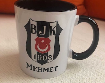 Kaffeetasse Personalisiert Fußballmannschaft Besiktas Galatasaray Fenerbahce Trabzonspor. Alle Mannschaften möglich Geschenkidee