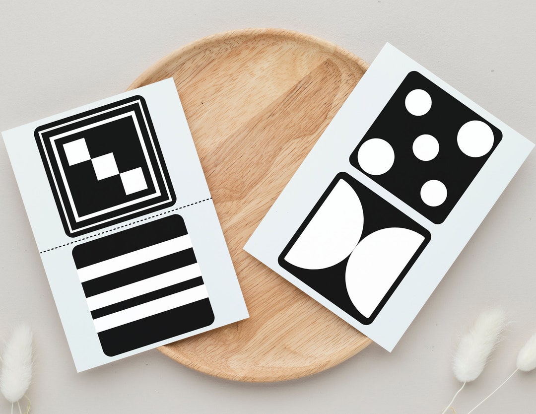 Montessori Baby Flash Cards, High Contrast Sensory Toys (digital ...