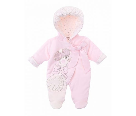 Baby girl all in one pram suit 2025