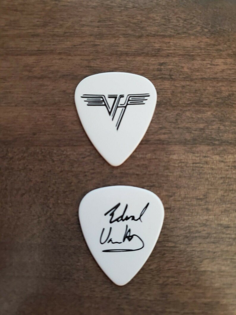 Eddie Van Halen Guitar White Pick 1984 3 Picks for 13.99 FREE SHIPPING