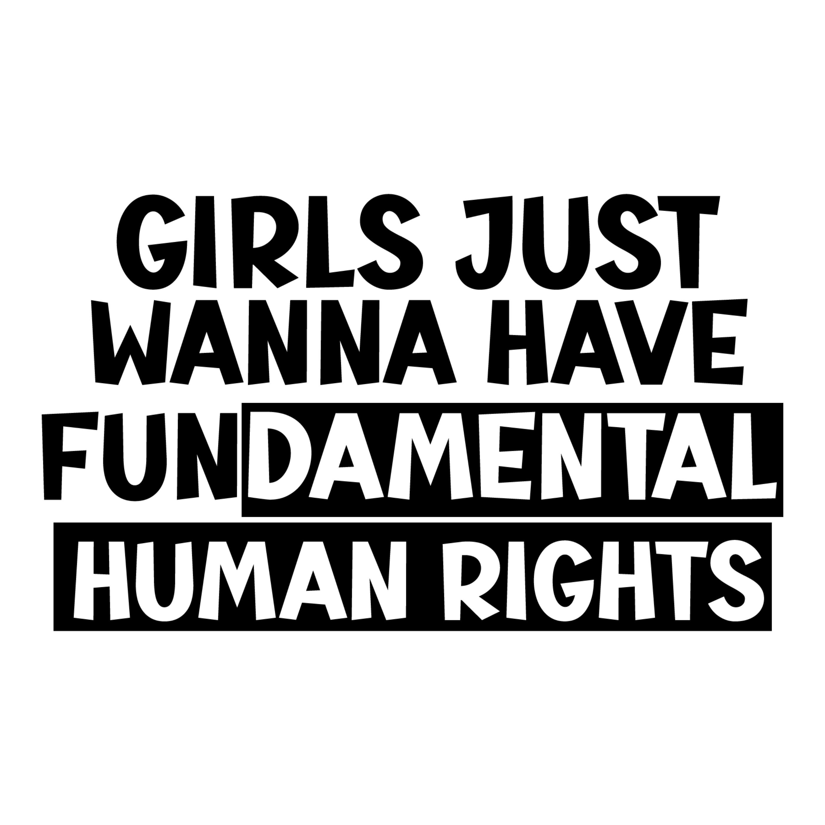 Girls Just Wanna Have Fundamental Rights SVG, Instant Download, Etsy