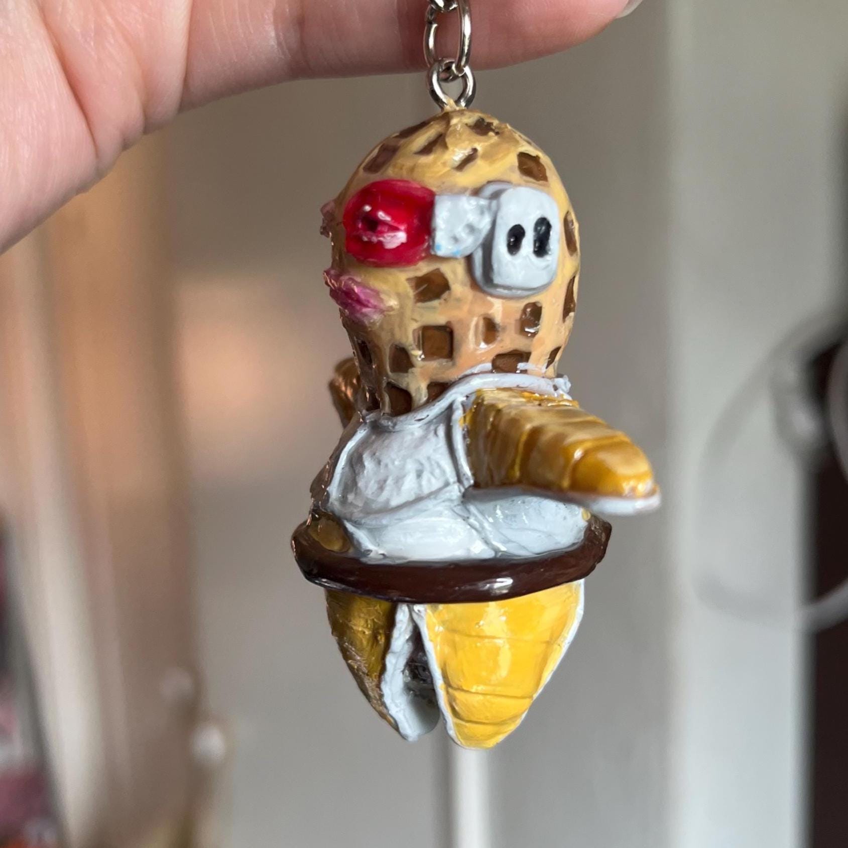 Scanner Key Chain Theburntpeanut Goop Scanner Saiyan Suit Outfit Keychain - Etsy